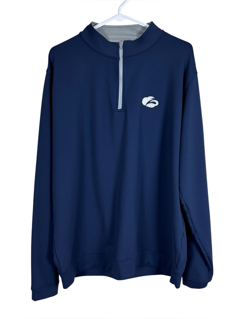 Peter Millar Perth Performance Quarter 1/4 Zip Men’s Sz XL Navy Blue Golf (Logo)